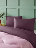 Night Lark Motif Garden Coverless Duvet & Pillowcase Set, 10.5 Tog, Mulberry