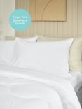 Night Lark Seersucker Coverless Duvet & Pillowcase Set, 10.5 Tog, Polar White