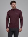 Montane Dart Zip Neck Baselayer, Dark Garnet