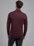 Montane Dart Zip Neck Baselayer, Dark Garnet