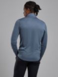 Montane Dart Zip Neck Baselayer, Stone Blue