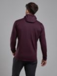 Montane Protium Lightweight Breathable Zipped Hoodie, Dark Garnet