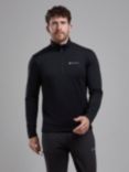 Montane Protium Lightweight Breathable Half Zip Pull On, Black