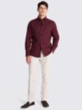 Moss Washed Oxford Shirt, Burgundy