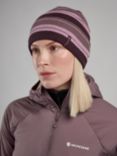 Montane Jack Stripe Beanie, Mulberry