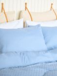 Night Lark Tufted Dots Coverless Duvet & Pillowcase Set, 10.5 Tog, Dusk Blue