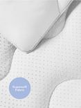 Night Lark Tufted Dots Coverless Duvet & Pillowcase Set, 10.5 Tog, White