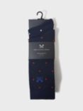 Crew Clothing Bamboo Blend Socks, Pack of 3, Navy Blue/Multi