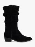 Dune Pathway Suede Slouchy Calf Boots