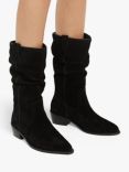 Dune Pathway Suede Slouchy Calf Boots