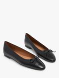 Flattered Bodil Leather Ballerina Pumps, Black