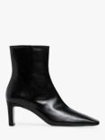 Flattered Moa Leather Ankle Boots, Black