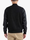 LUKE 1977 Governor Varsity Jacket, Charcoal Marle Black