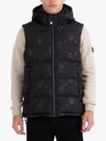 LUKE 1977 Egrit Quilted Gilet, Black