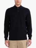 LUKE 1977 Fairbanks Knitted Polo Shirt, Black