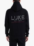 LUKE 1977 Lever 3D Text Hoodie, Black