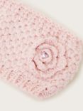 Monsoon Kids' Flower Knitted Headband, Pink