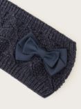 Monsoon Kids' Sparkle Bow Headband, Navy