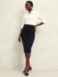 Hobbs Aly Pencil Skirt, Navy