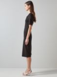 L.K.Bennett Lila Tuck Front Dress, Black