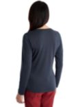 Rohan Women's Merino Cool Long Sleeve T-Shirt, True Navy Marl