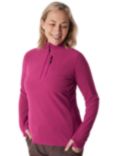 Rohan Women's Microgrid Zip Neck Fleece, Raspberry Pink