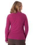 Rohan Women's Microgrid Zip Neck Fleece, Raspberry Pink