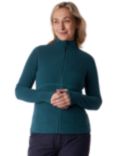 Rohan Women's Microgrid Fleece Jacket, Teal Blue