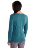 Rohan Women's Merino Cool Long Sleeve T-Shirt, Pacific Green Marl