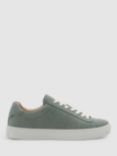 Reiss Finley Nubuck Trainers, Pistachio