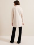 Phase Eight Lea Popped Wool Blend Coat, Winter White