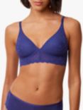 Triumph Bright Spotlight Plunge Bra, Cool Water