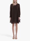 James Lakeland Wave Hem Dress, Brown