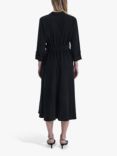 James Lakeland Belted Suit Midi Dress, Black