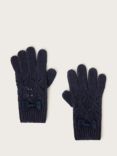 Monsoon Kids' Sparkle Bow Gloves, Navy