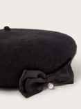 Monsoon Kids' Wool Beret, Black