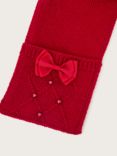 Monsoon Kids' Soft Knit Scarf, Red