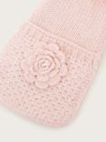 Monsoon Kids' Flower Knitted Scarf, Pink