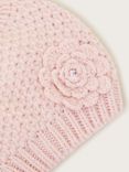 Monsoon Kids' Flower Knitted Beanie, Pink