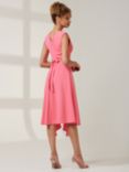 Jolie Moi Qiana Ruffle Detail Midi Dress, Pink