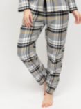 Cyberjammies Parker Check Pyjama Bottoms, Grey