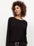 Cyberjammies Jersey Slouch Pyjama Top, Black