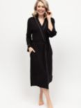 Cyberjammies Jersey Long Dressing Gown, Black