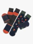 totes Men's Original Slipper Socks, Pack of 2, Multi