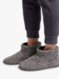 totes Knit Short Boot Slippers, Grey