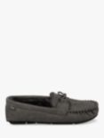 totes Suede Moc Slippers, Grey