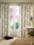 Laura Ashley Gosford Pair Lined Pencil Pleat Curtains, Grape