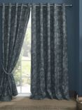 Laura Ashley LLoyd Pair Lined Eyelet Curtains