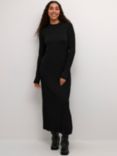 KAFFE Robin Jersey Maxi Dress, Deep Black