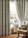 Laura Ashley Waxham Pair Lined Eyelet Curtains